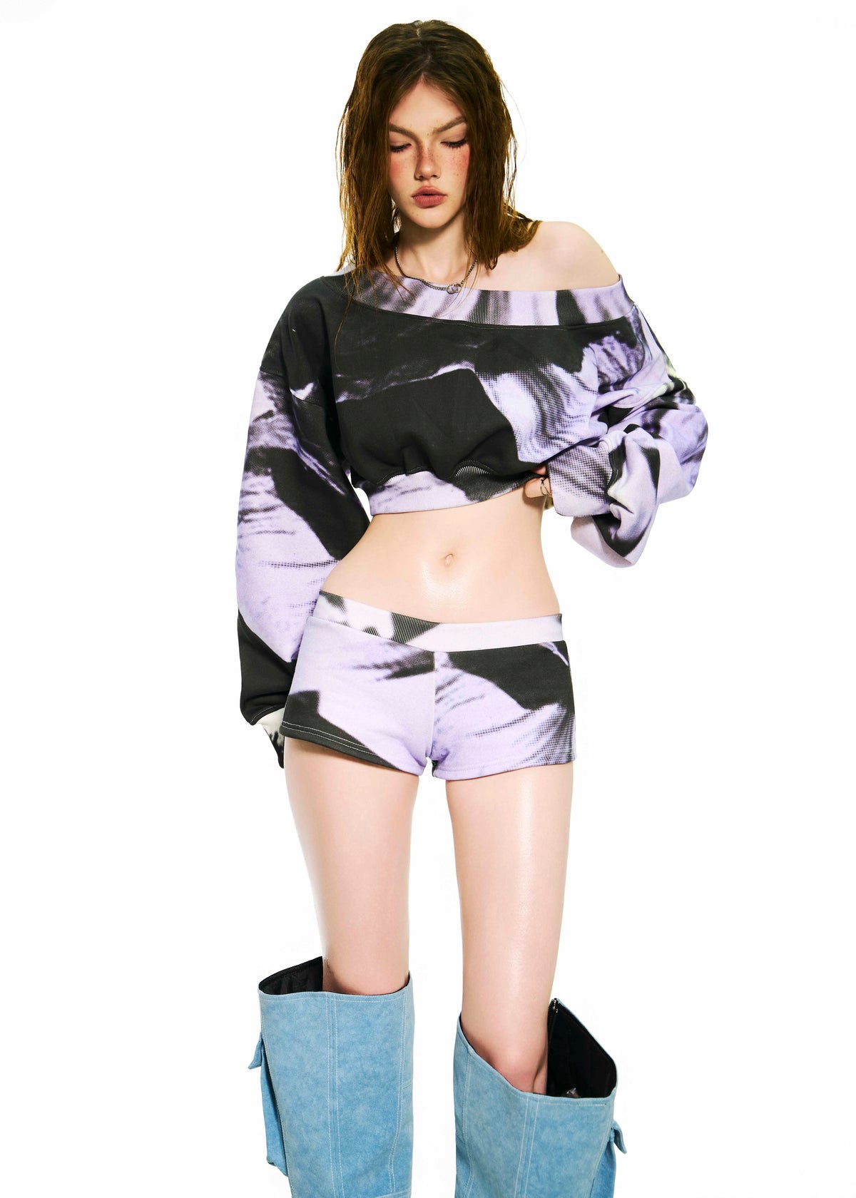 BONG Printed Super Short Pants
