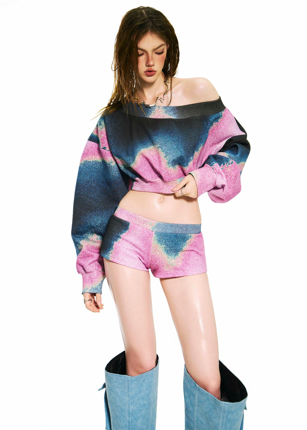 BONG Printed Super Short Pants