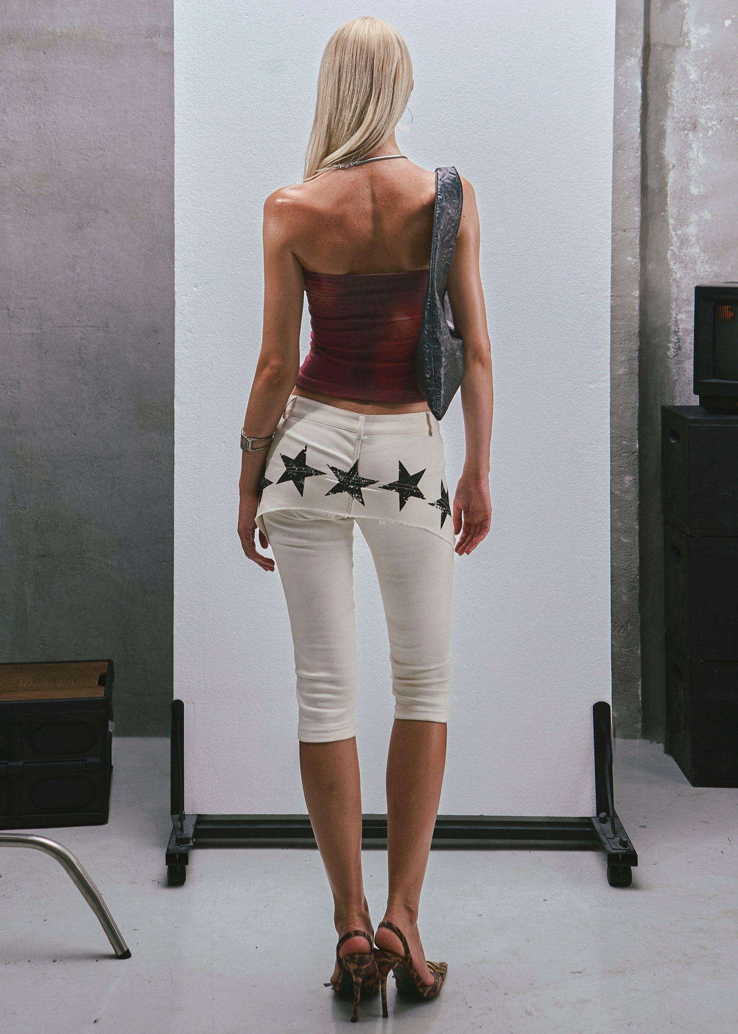 RAW Stars Printed Capri Jeans