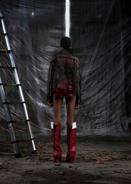 NONE See Through Oversized Jacket