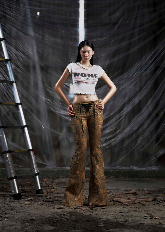 NONE Torned Neck Tshirt