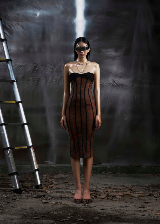 NONE Midi Mesh Dress