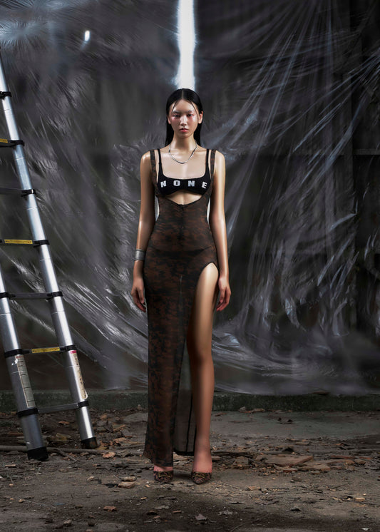 NONE Tanktop Split Thigh Maxi Dress