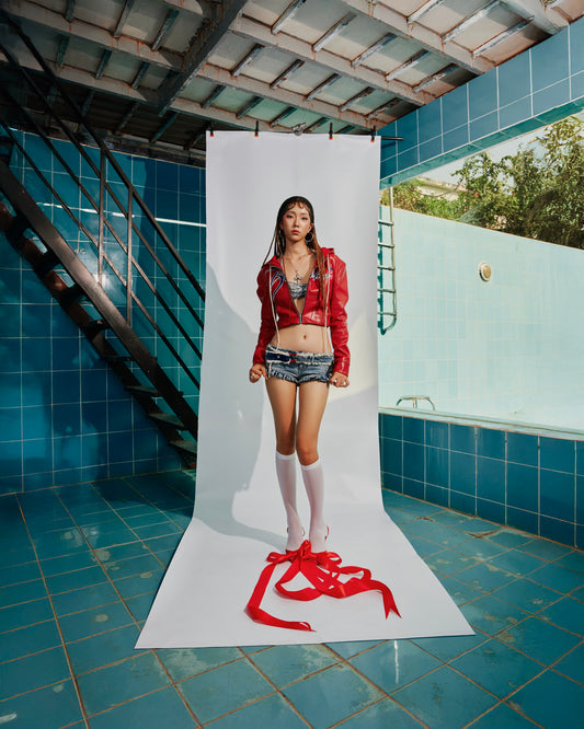 BAE Long Sleeve Zip Up Leather Jacket