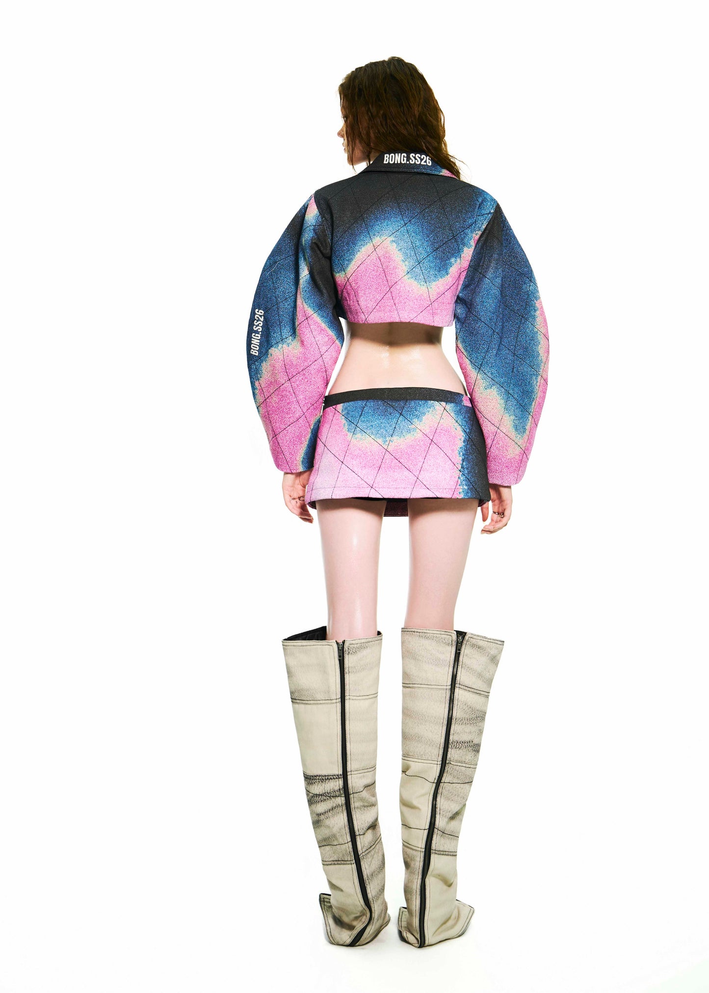 BONG Gradient Cropped Jacket