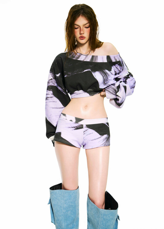 BONG Printed Super Short Pants