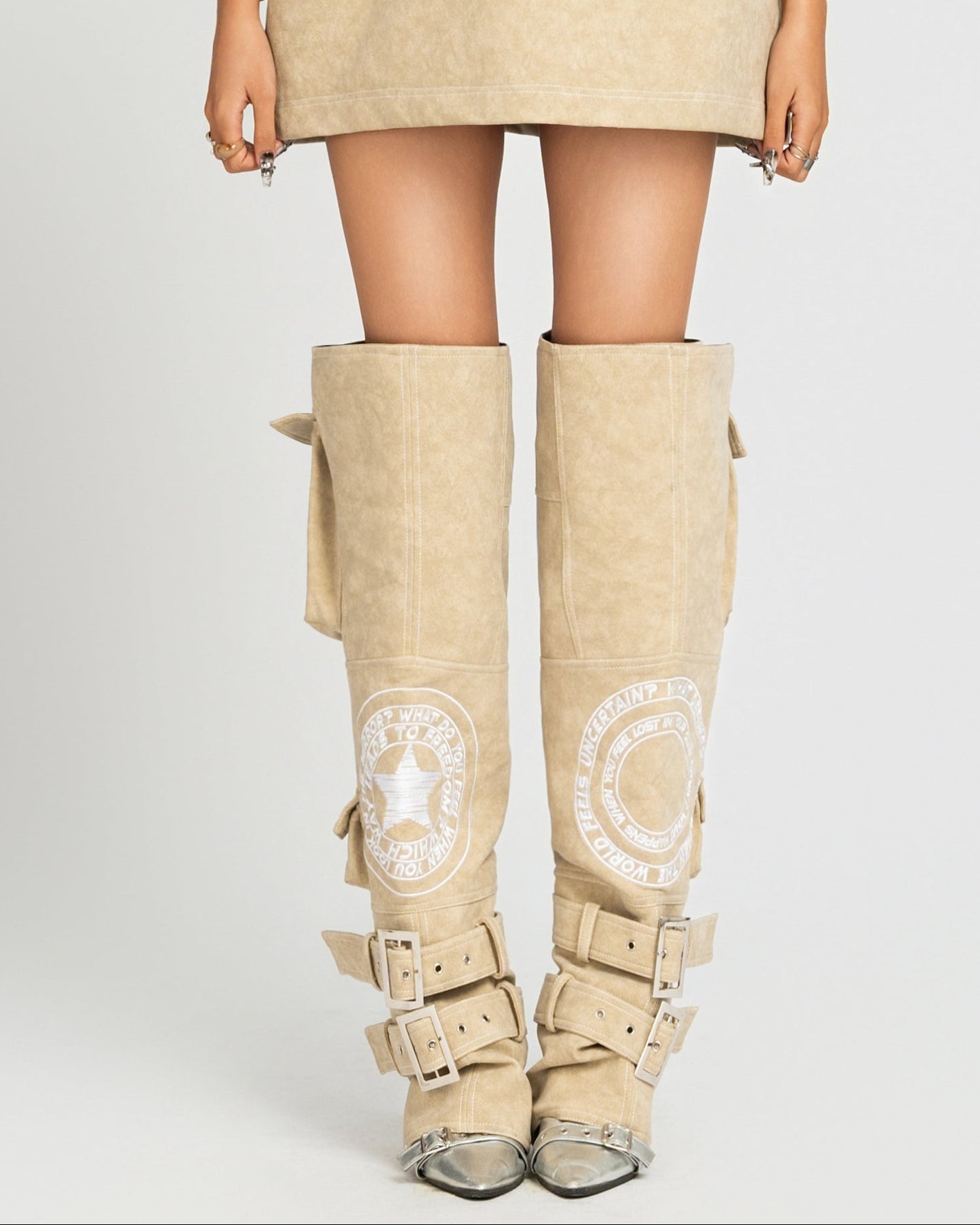 MAP Faux Embroidered Cover Boots