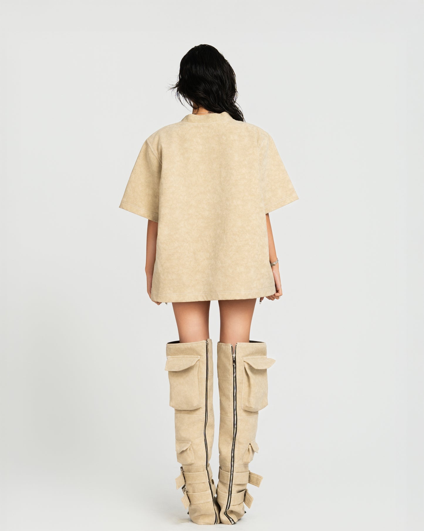 MAP Faux Oversized Top