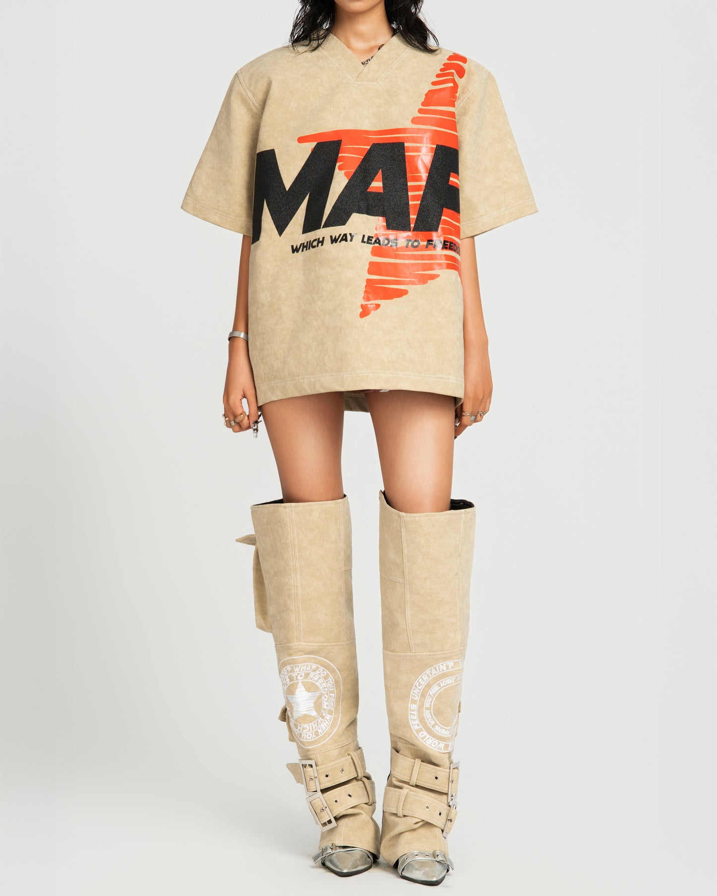 MAP Faux Embroidered Cover Boots