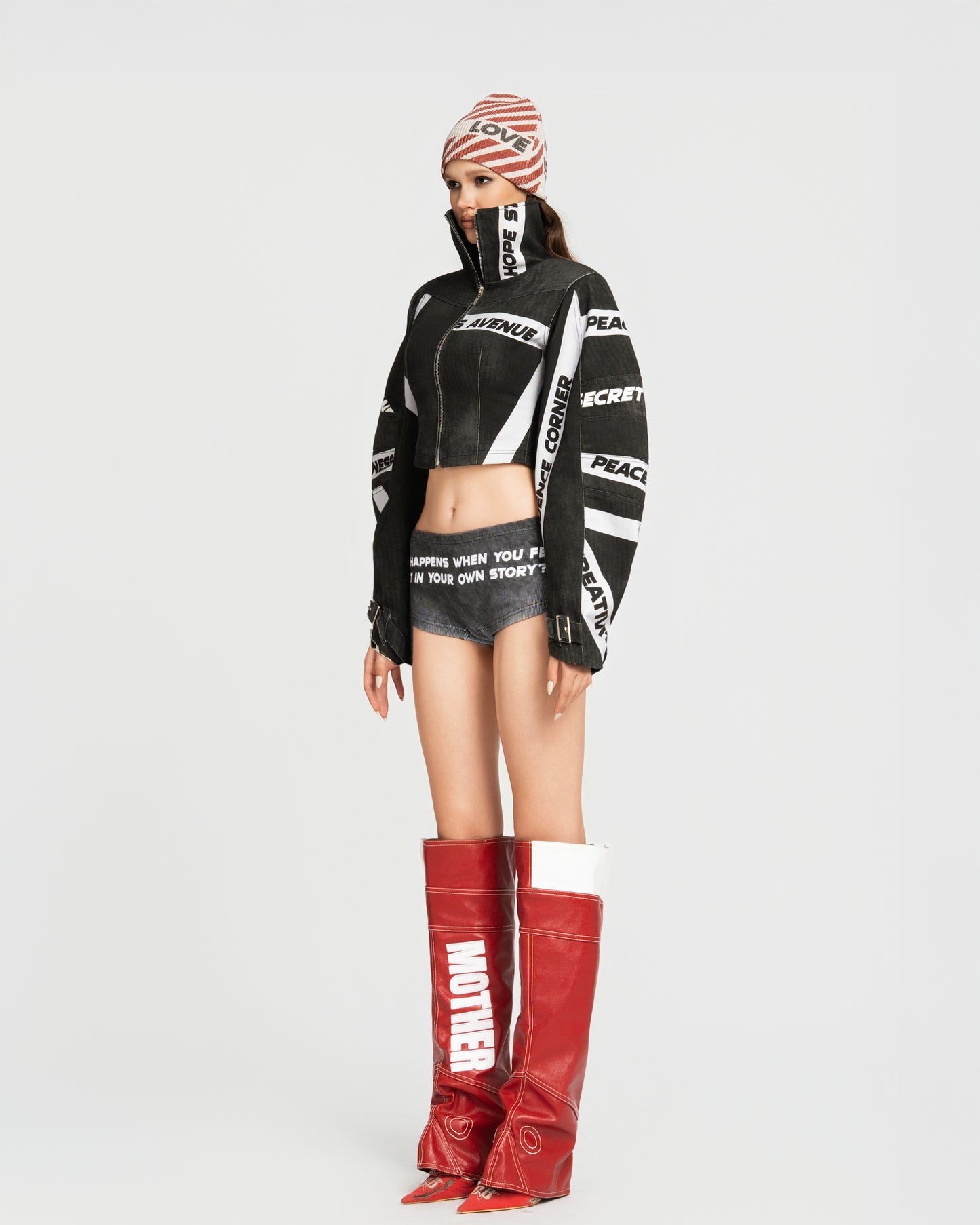 MAP High Neck Cropped Jacket