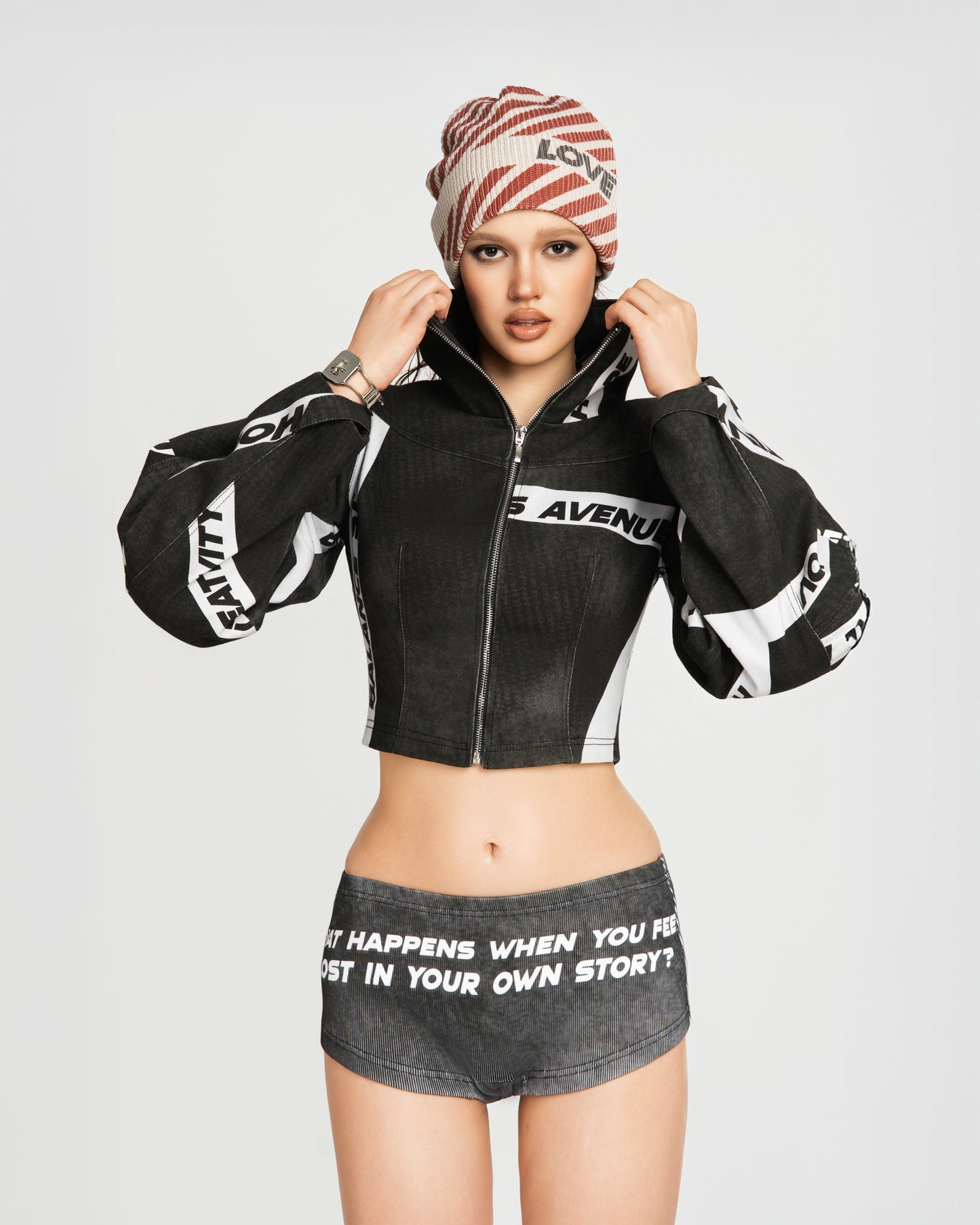 MAP High Neck Cropped Jacket