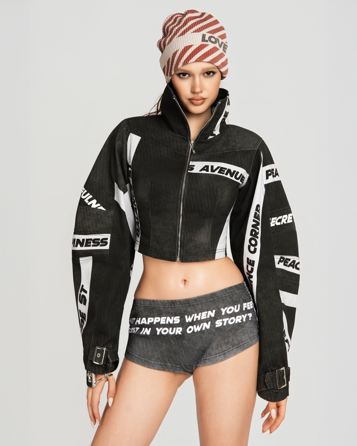 MAP High Neck Cropped Jacket