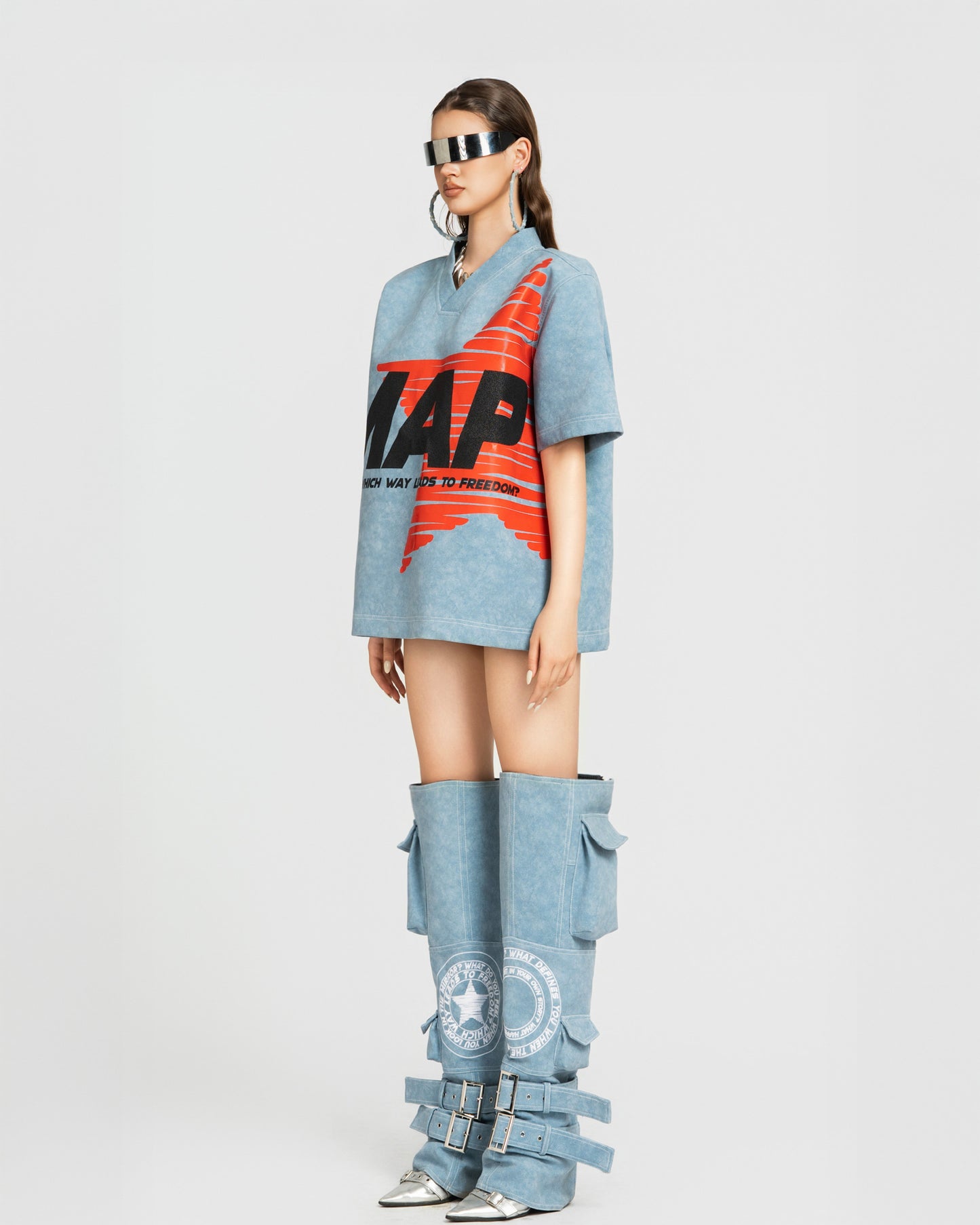 MAP Faux Oversized Top