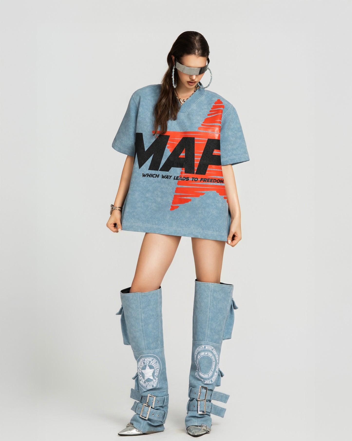 MAP Faux Oversized Top