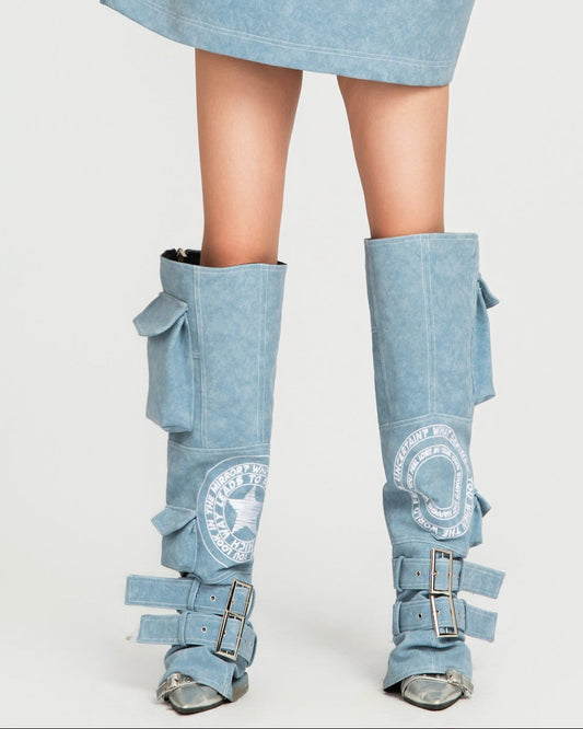 MAP Faux Embroidered Cover Boots