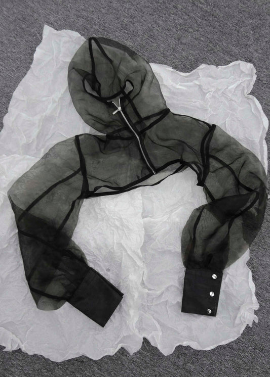 NONE See Through Croptop Jacket