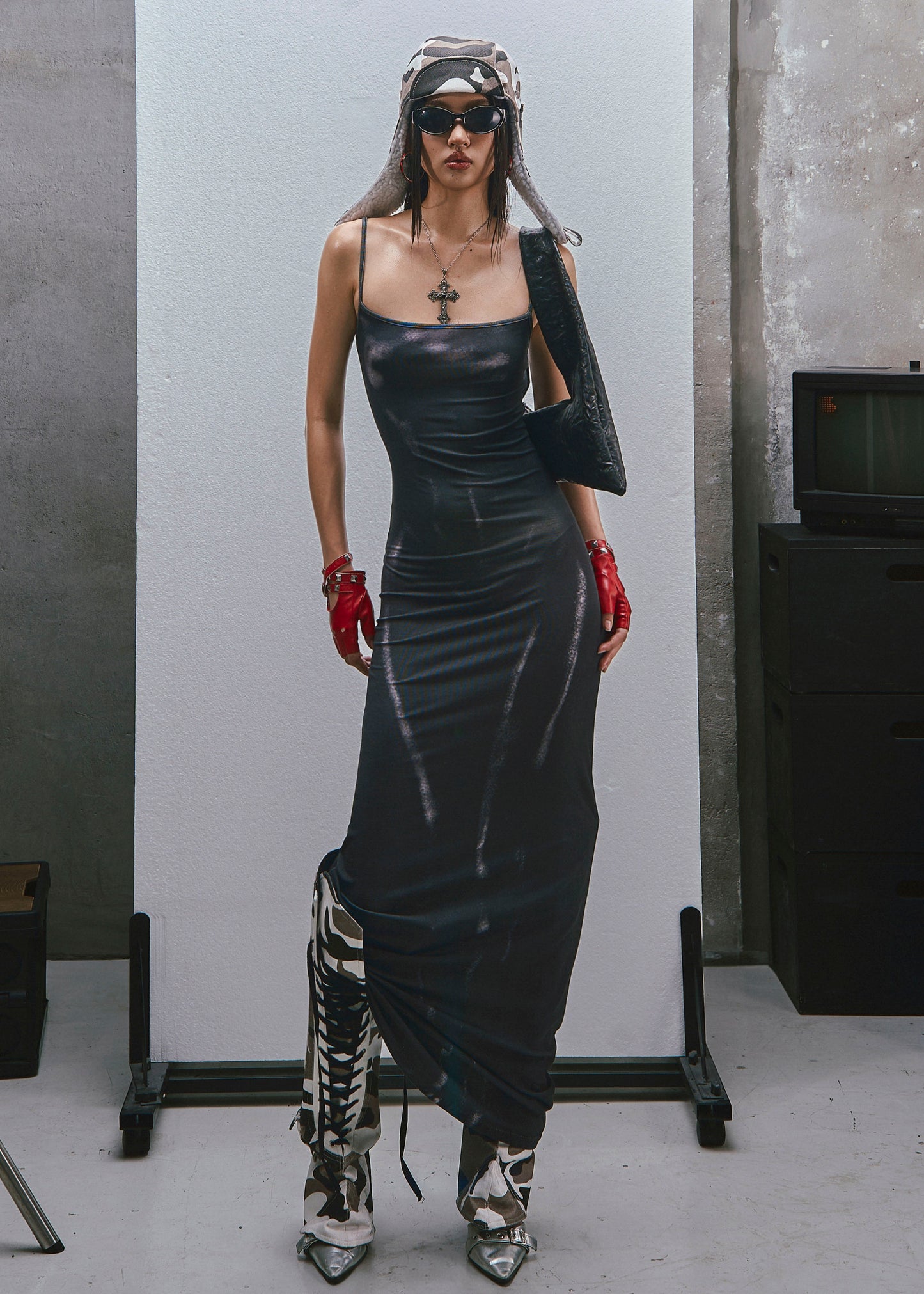 RAW Body Printed Straps Maxi Dress