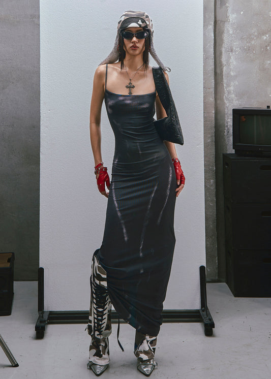 RAW Body Printed Straps Maxi Dress