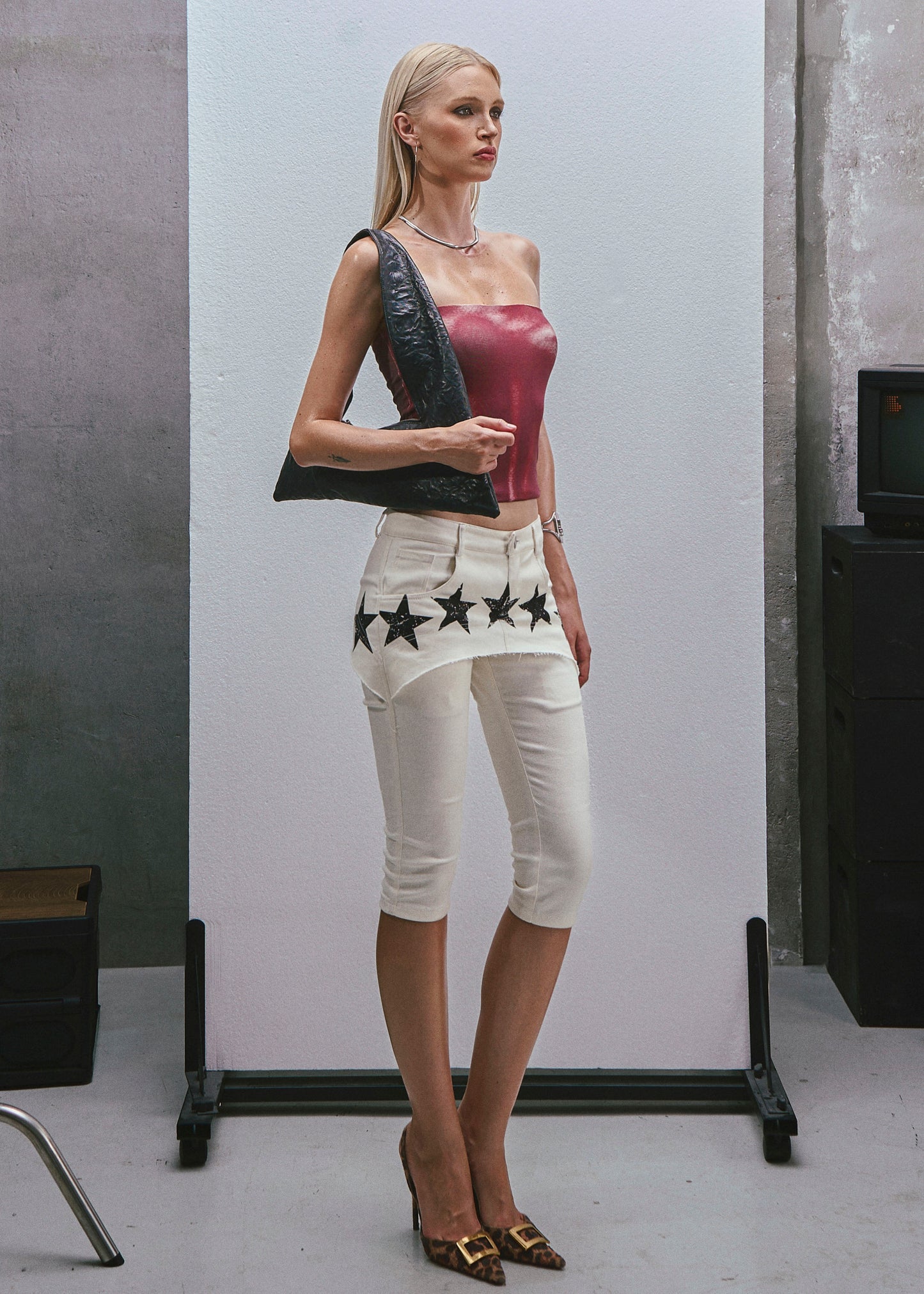 RAW Stars Printed Capri Jeans