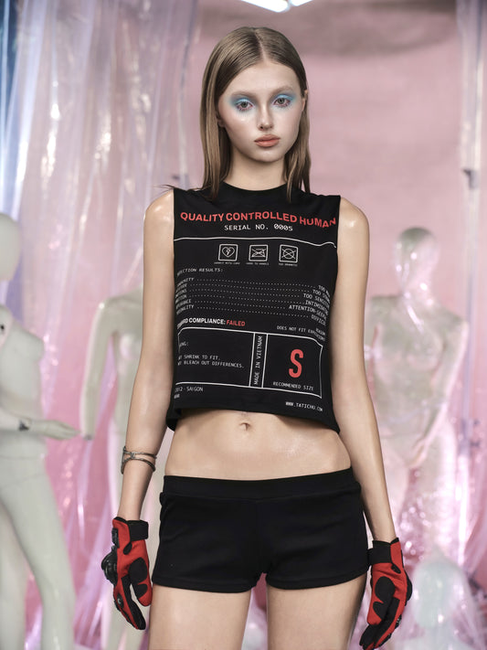 LABEL QC Printed Sleeveless Tshirt