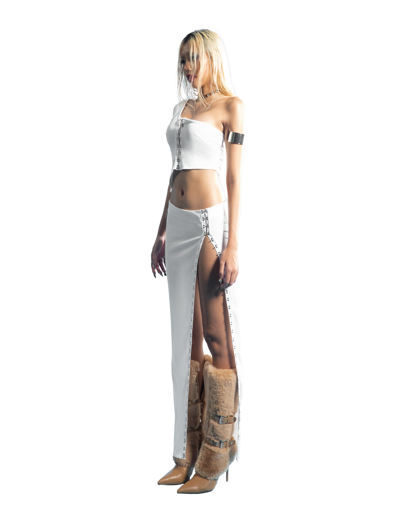 Puzzle Clasps Line Bodycon Set